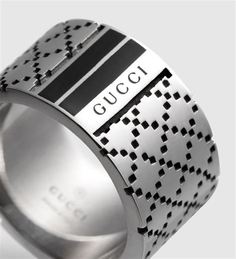 gucci rings men's|GUCCI Silver Ring for Men .